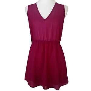 Tobi Ruffle Back Detail Magenta Color Mini Dress‎ Fairycore Size Small